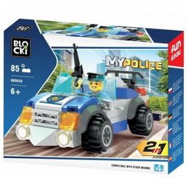 Set de constructie Masina 2 in 1 Blocki MyPolice, 85 elemente