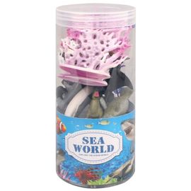 Набор из 16 фигурок Wild Animals Морские животные, в тубусе, ZJA325808