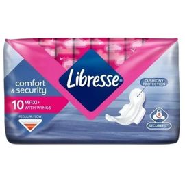 Прокладки LIBRESSE Comfort & Security Maxi N10, 4 капли