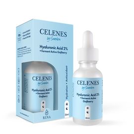 Сыворотка CELENES, с гиалуроновой кислотой + активный фермент годжи, 30мл