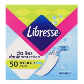 Прокладки ежедневные LIBRESSE Dailies Classic Protection Regular Deo N50