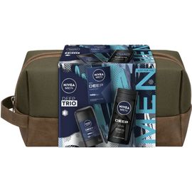 Set cadou NIVEA Men Deep Trio Bag