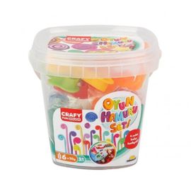 Set pasta de modelat Caldarusa Crafy Dough 10 el., 6x50g