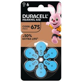 Baterii DURACELL pentru aparat auditiv 675/PR44, 6 buc