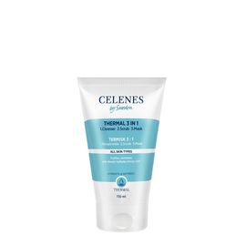 Маска/пилинг/гель CELENES Thermal, очищающий, 3В1, для всех типов кожи, 150мл