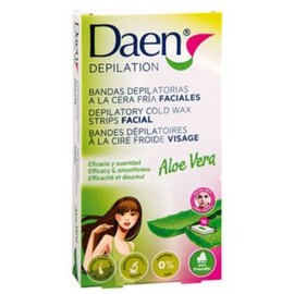 Восковые полоски DAEN c Aлоэ, для лица, 16 шт