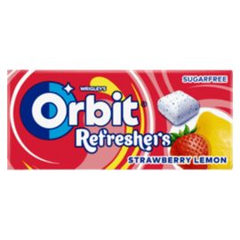 Guma de mestecat ORBIT Refr StrawbLemon HP, 18 g