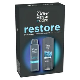 Set cadou DOVE Men + Care Clean Comfort Base (SG 250ml + DEO 150ml) 2025