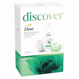 Подарок DOVE Women Fresh Care (SG 250мл + BAR 90г) + Пуф для душа бесплатно, 2025