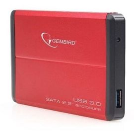 Внешний корпус GEMBIRD EE2-U3S-2-R, для HDD SATA 2.5'', красный