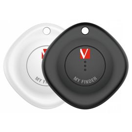 Bluetooth-трекер VERBATIM My Finder, черный и белый, 2 шт
