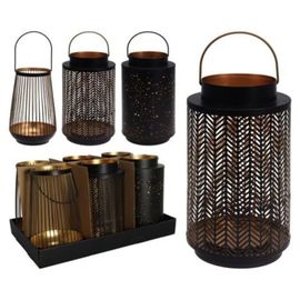 Sfesnic metalic Felinar perforat, D 14 х 24 cm