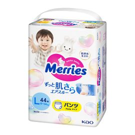 Трусики- подгузники для детей MERRIES Size L, 9-14 кг, 44шт.
