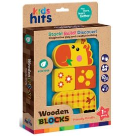 Cuburi de lemn KIDS HITS Friendly Giraffe, KH20/003