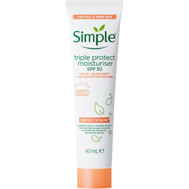 Crema protectoare SIMPLE Protect&Glow, SPF 30, hidratanta, 40 ml