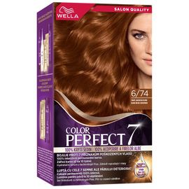 Краска для волос COLOR PERFECT Темно-русый Янтарный 6/74, 135 мл