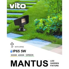 Corp de iluminat LED pentru gradina VITO Mantus 5W/4000K/IP65/220V