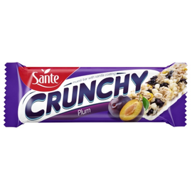 Batonul SANTE Crunchy, cu prune, 40 g