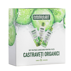 Набор для ежедневного очищения лица COSMEPLANT, с органическими огурцами