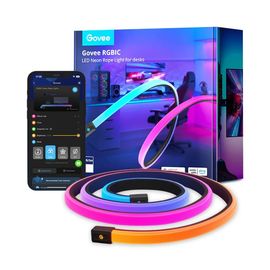Неоновые тросовые светильники для столов GOVEE Light Strip RGBIC LED Neon Rope Light for Desks, 3м