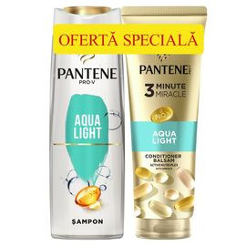 Набор шампунь и кондиционер PANTENE Aqualight, 400+220мл
