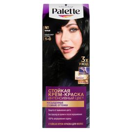 Крем-краска для волос PALETTE, N-1 (1-0) Чёрный, 110 мл