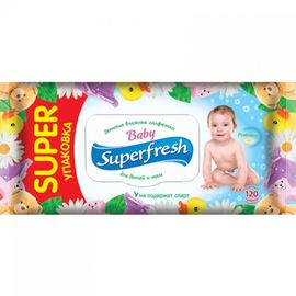 Влажные салфетки детские Super Fresh 120 шт