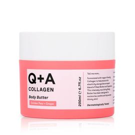 Увлажняющий баттер Q+A Collagen Body Butter, с коллагеном, 200 мл