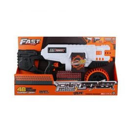Игрушечный пистолет электрический FAST PIONEER BIG505, 48 снарядов, вращающийся цилиндр