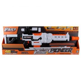 Винтовка с игрушечным прицелом FAST PIONEER BIG536, электрический, 48 снарядов