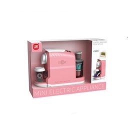 Jucarie Aparat de cafea MEY LIAN SHENG LS820C67, roz, cu sunete, lumini si accesorii, ZJA343956