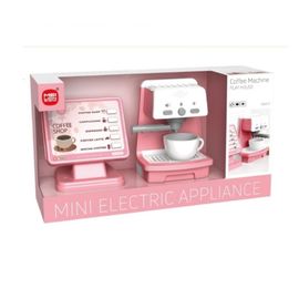 Jucarie Aparat de cafea MEY LIAN SHENG LS820C39-1, roz, cu sunete, lumini si accesorii, ZJA343941