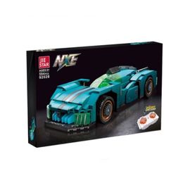 Конструктор Радиоуправляемая машинка JIE STAR 92028, 1:16 синий, ZJA351143, 594 элементов