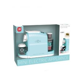 Игрушка кофемашина MEY LIAN SHENG LS820Q67, синяя, со звуками, подсветкой и аксессуарами, ZJA343930