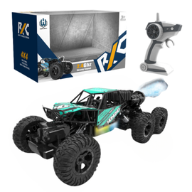 Masina Radio-Control RC CARS, cu functie de pulverizare, lumina, USB si 6 roti, 3 culori, 1:14