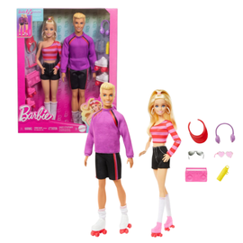 Set de papusi Barbie si Ken, cu accesorii