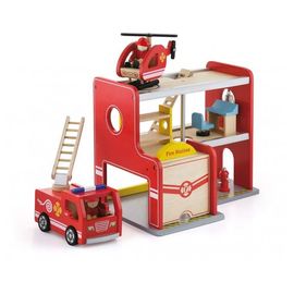 Set de joc din lemn VIGA „Statie de pompieri”