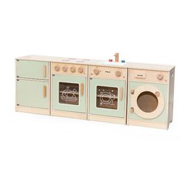 Set de bucatarie VIGA din lemn, verde