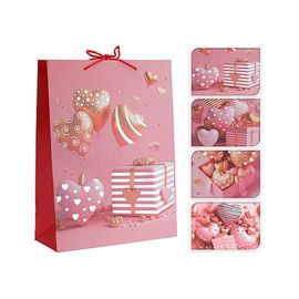 Пакет подарочный Sf.Valentine Сердце и подарок, 26x10xH32см