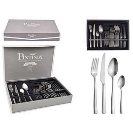 Set de tacimuri PINTI Villa Satin, inox, 24buc