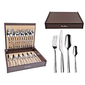 Set de tacimuri PINTI Infinito, inox, 24buc