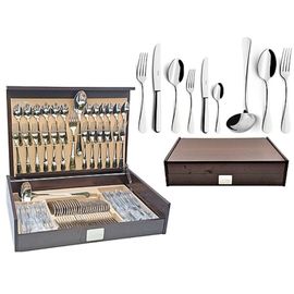 Set de tacimuri PINTI Coliseum, inox, 75buc