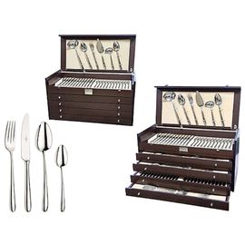 Set de tacimuri PINTI Bramante, inox, 126buc