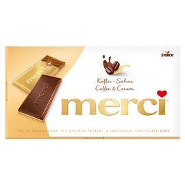 Ciocolata MERCI TABLETA COFFEE&CREAM, 100 g