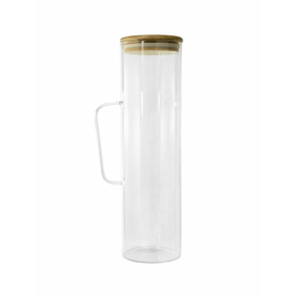Vas de depozitoare, cu capac, din sticla, 1.3L