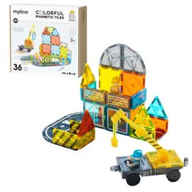 Set de constructie magnetic "Micul arhitect", 36 elemente