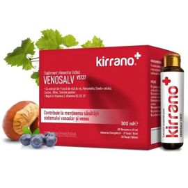 Supliment alimentar KIRRANO VENOSALV VS137, 20 flacoane x 15 ml