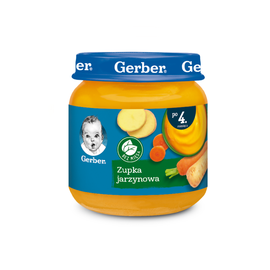 Piure GERBER, supa de legume, 4+ luni, 125 g