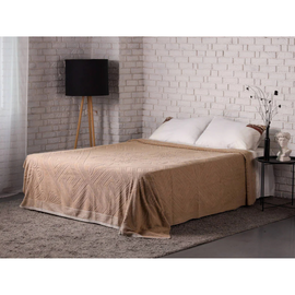 Cuvertura BUMBACEL Grecia Premium Romb, Latte, 200x220 cm