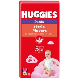 Трусики для детей HUGGIES №5, для девочек, 12-17 кг, 48 шт